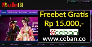 BolaBet188 – Freebet Gratis Tanpa Deposit Rp 15.000