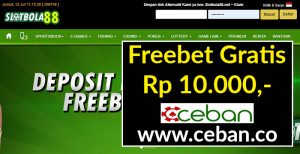 SlotBola88 – Freebet Gratis Tanpa Deposit Rp 10.000